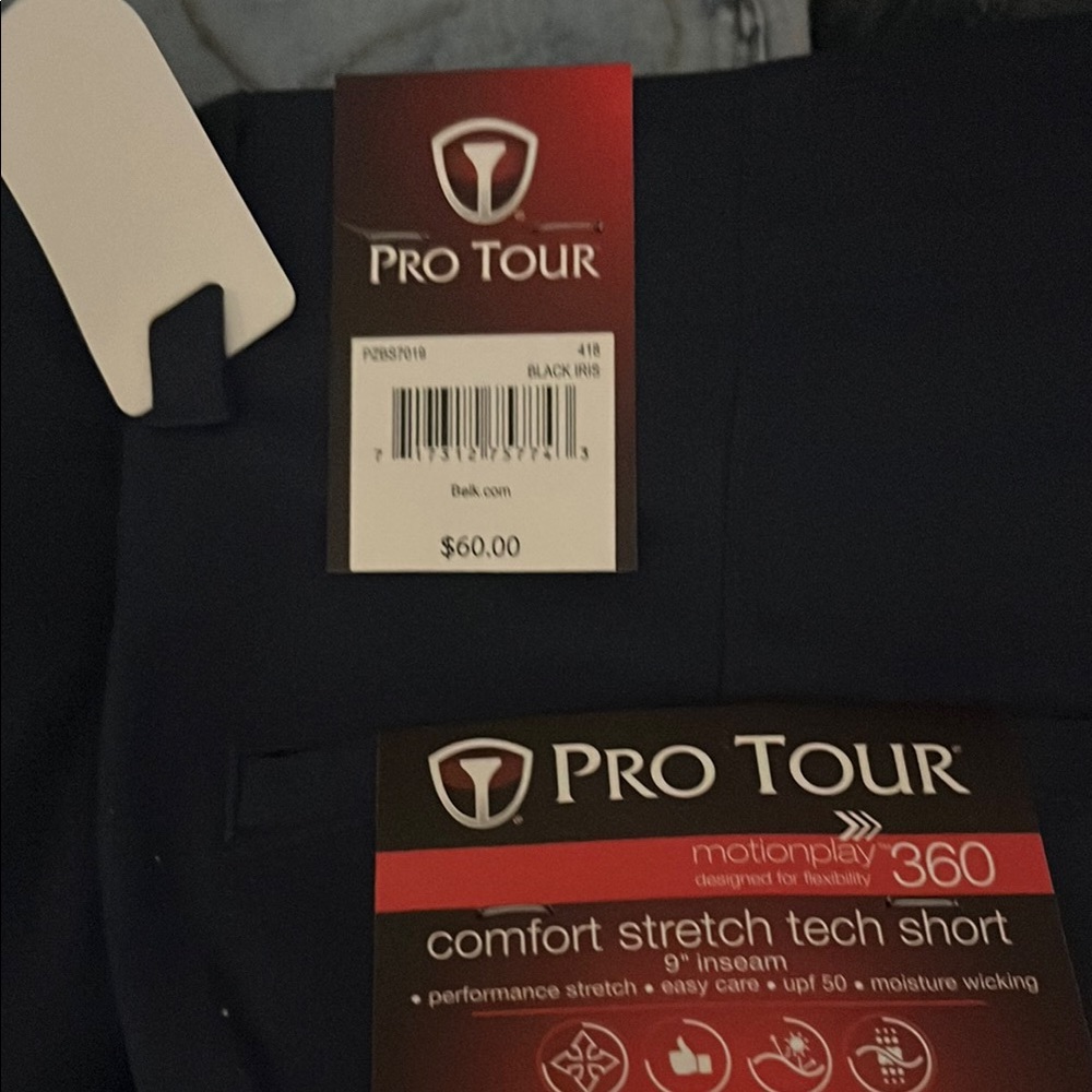 Pro Tour Black Motionplay 360 Shorts